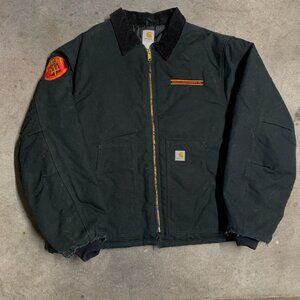 Vintage Carhartt Jacket Trident Metal Casting Duck Work Coat